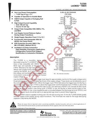 TLC555CDR datasheet  